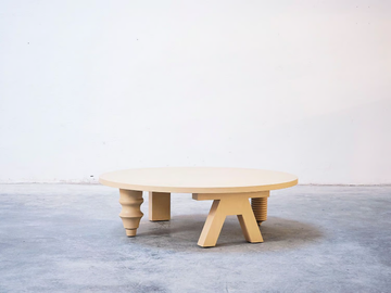 MULTILEG - Round ash coffee table for living room by BD Barcelona Design - view 3
